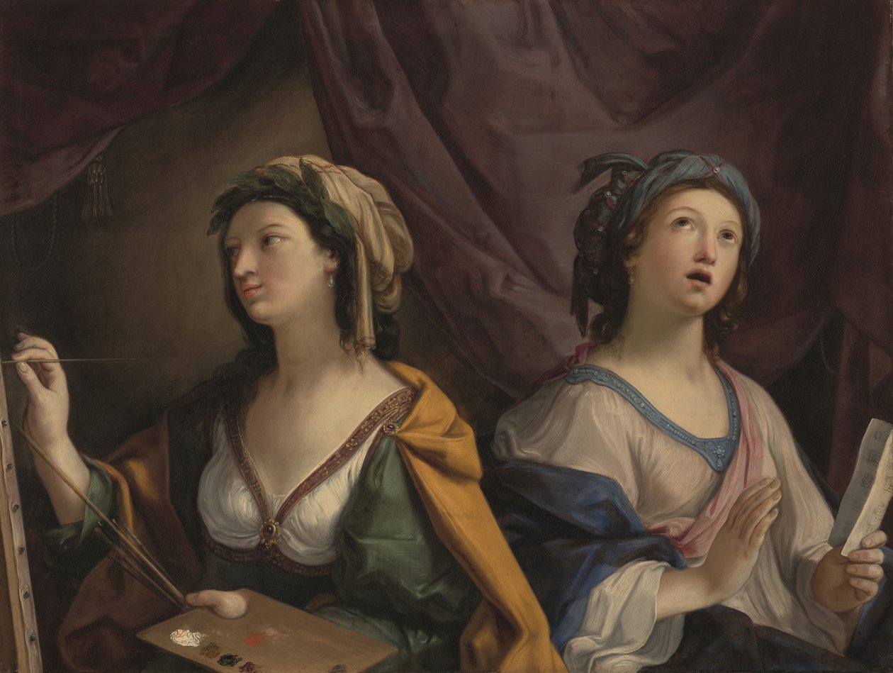 Allegory of Painting and Music by Giovanni Andrea Sirani