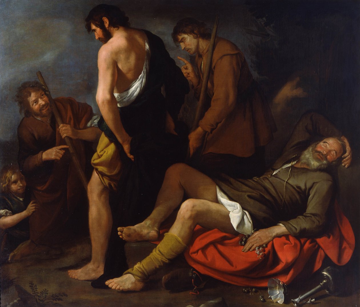 Drunkenness of Noah by Giovanni Andrea de Ferrari