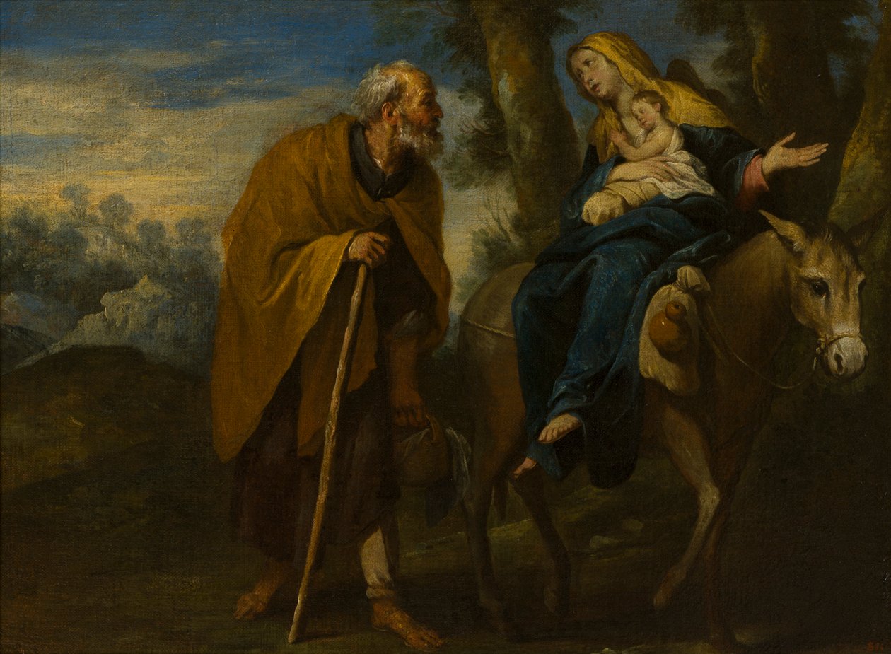The Flight into Egypt by Giovanni Andrea di (attr. to) Ferrari