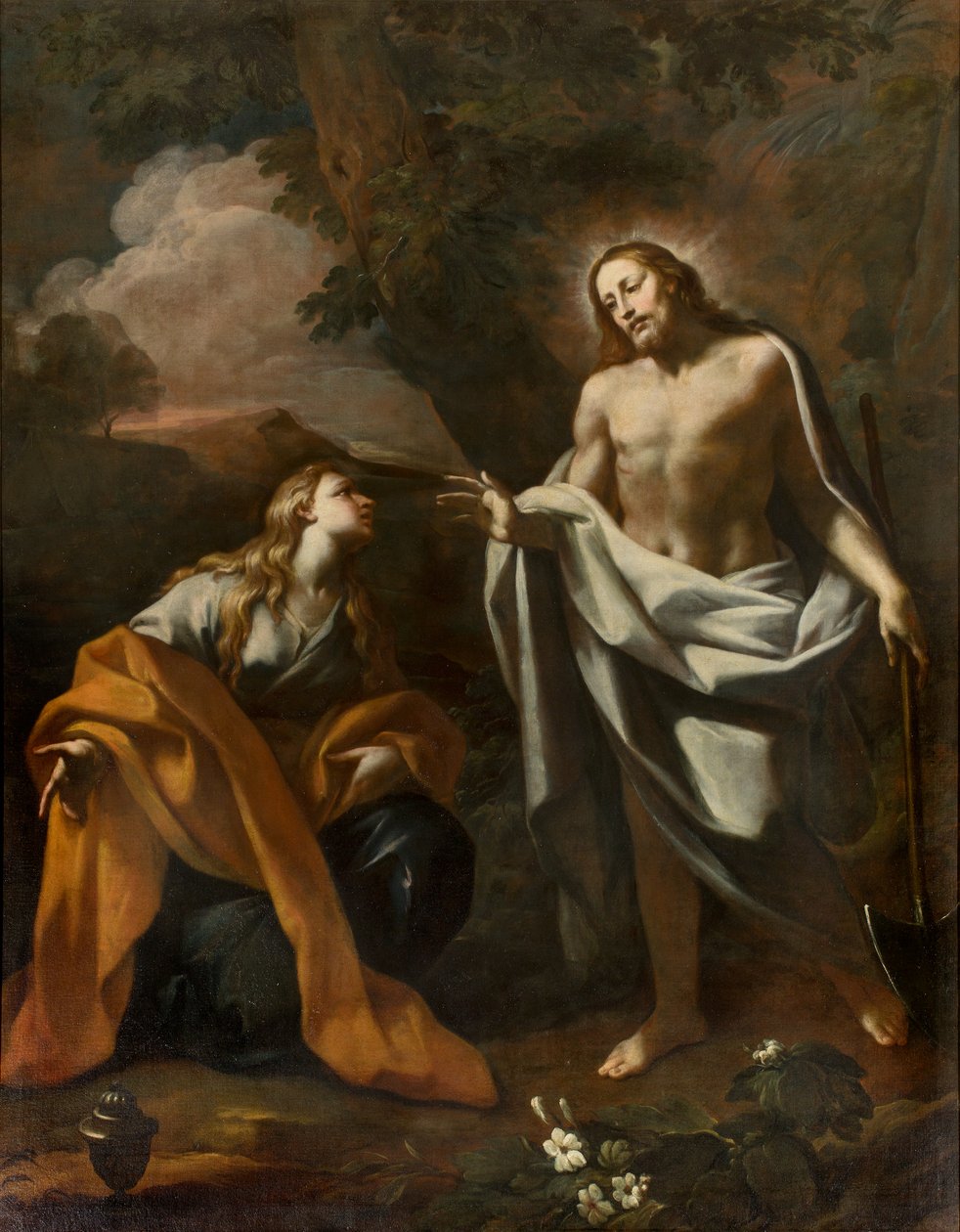 Chapel of the SS Sacrament, First span north side, Noli me tangere, Giovanni Angelo Borroni, Apparition of Christ to the Magdalene 1750 by Giovanni Angelo Borroni