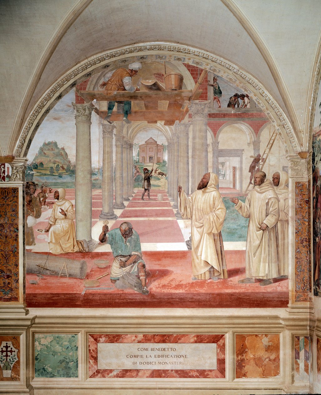 Benedict Built Twelve Monasteries by Giovanni Antonio Bazzi Sodoma