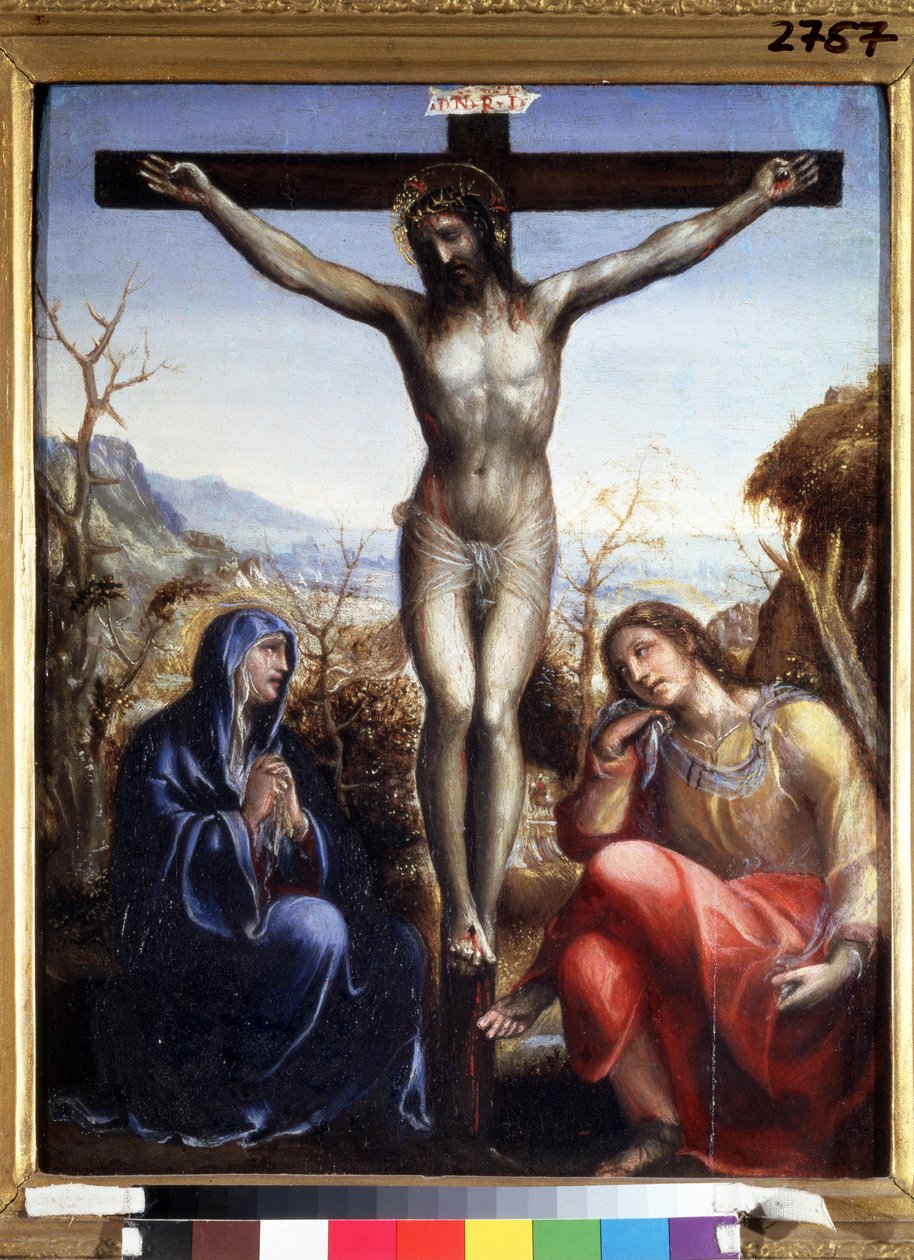 The Crucifixion with Virgin and John the Baptist by Giovanni Antonio Bazzi Sodoma