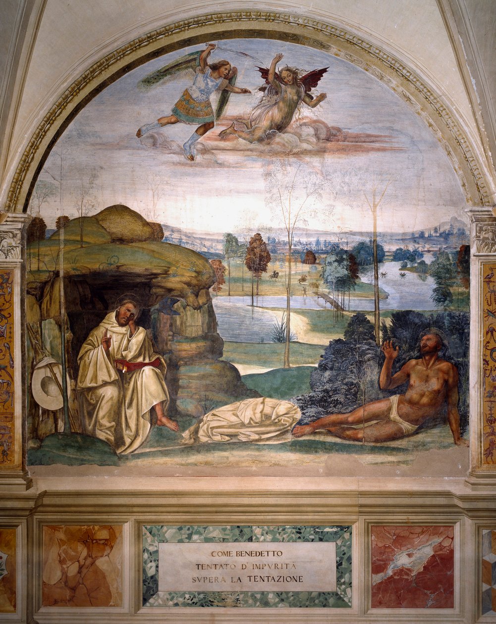 Saint Benedict Triumphs Over Temptation by Giovanni Antonio Bazzi Sodoma