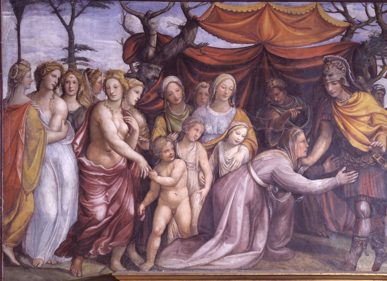 The Hall of the Marriage of Alexander the Great and Roxanne (detail) by Giovanni Antonio Bazzi Sodoma