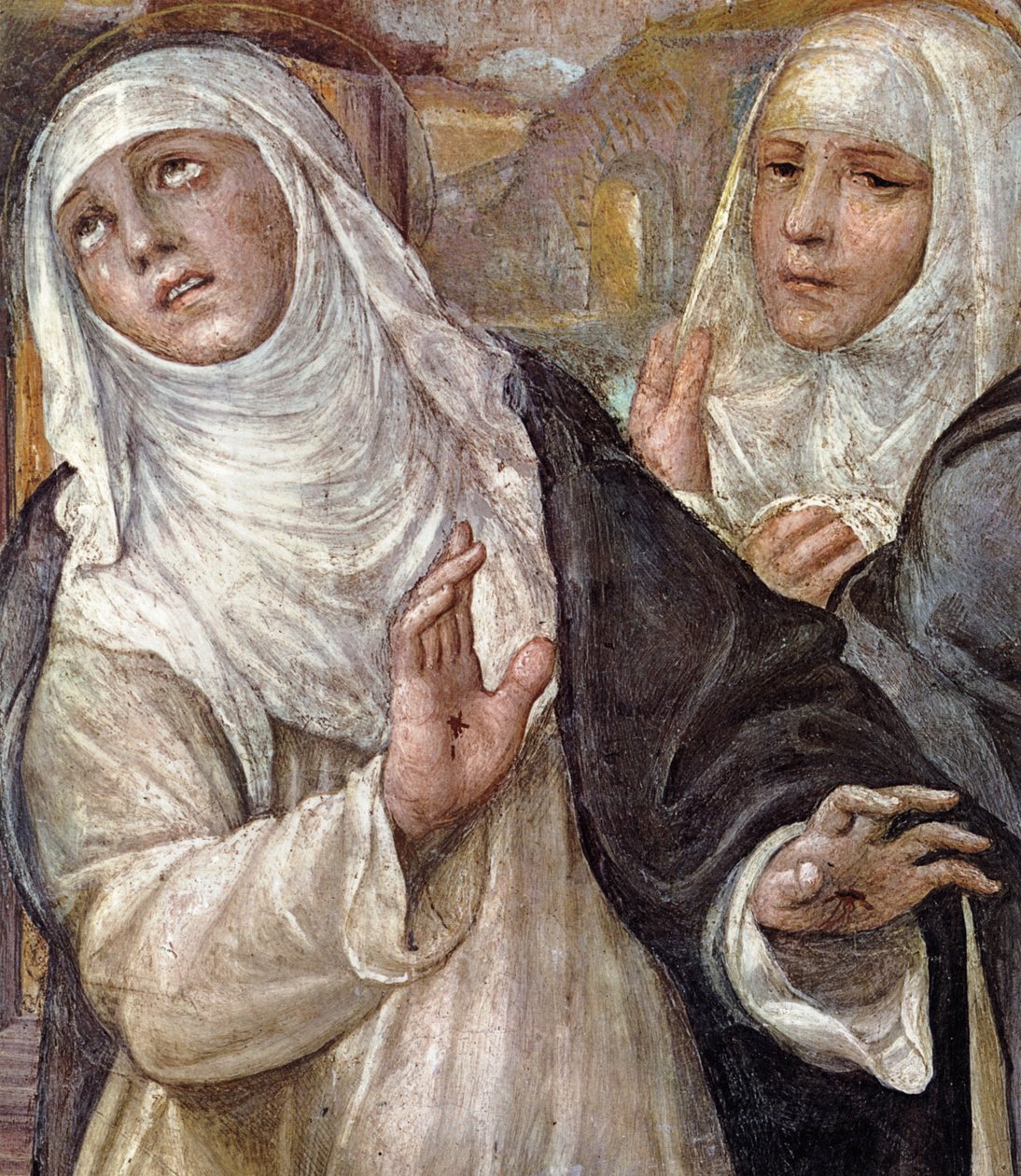 The Ecstasy of Saint Catherine (detail) by Giovanni Antonio Bazzi Sodoma