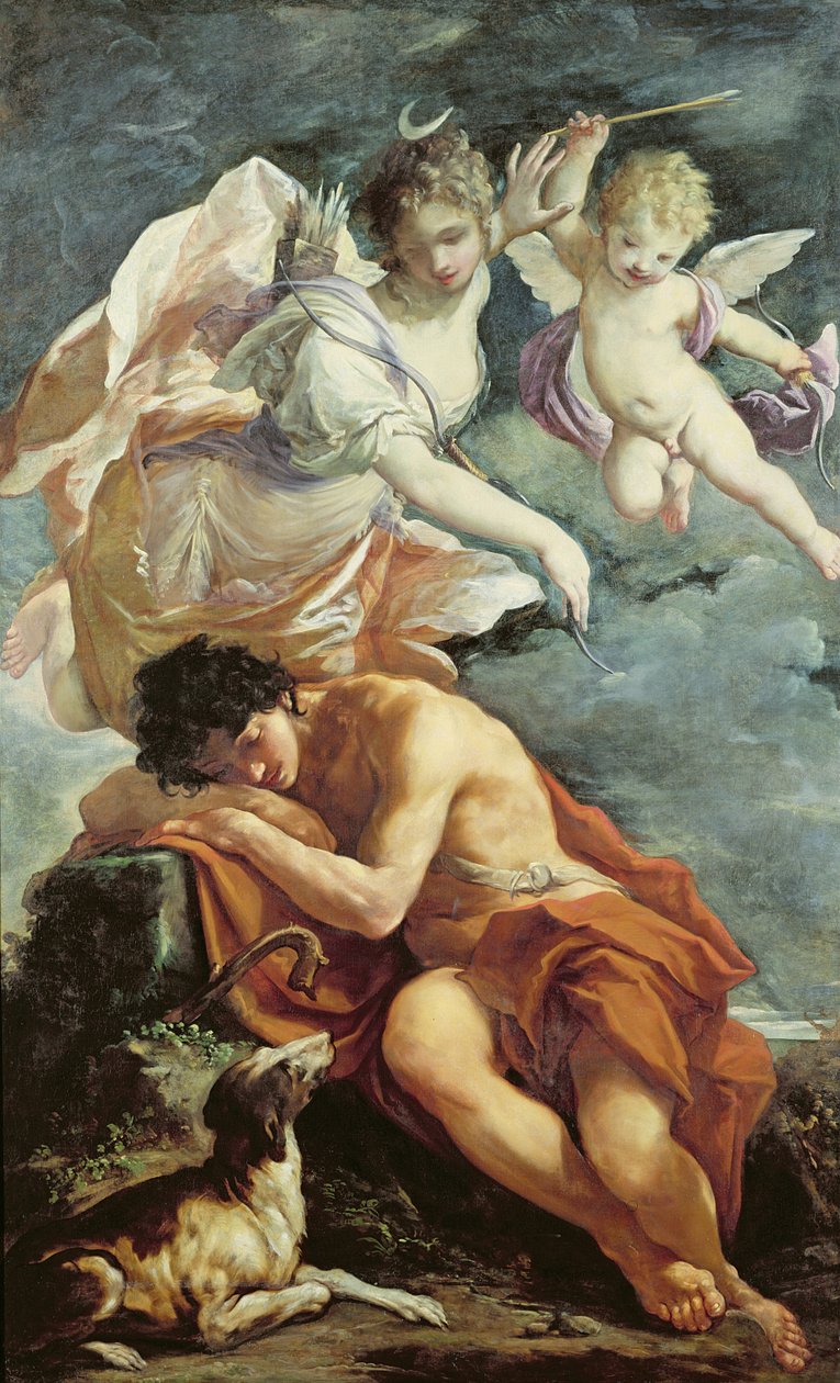 Diana and Endymion by Giovanni Antonio Burrini or Burino