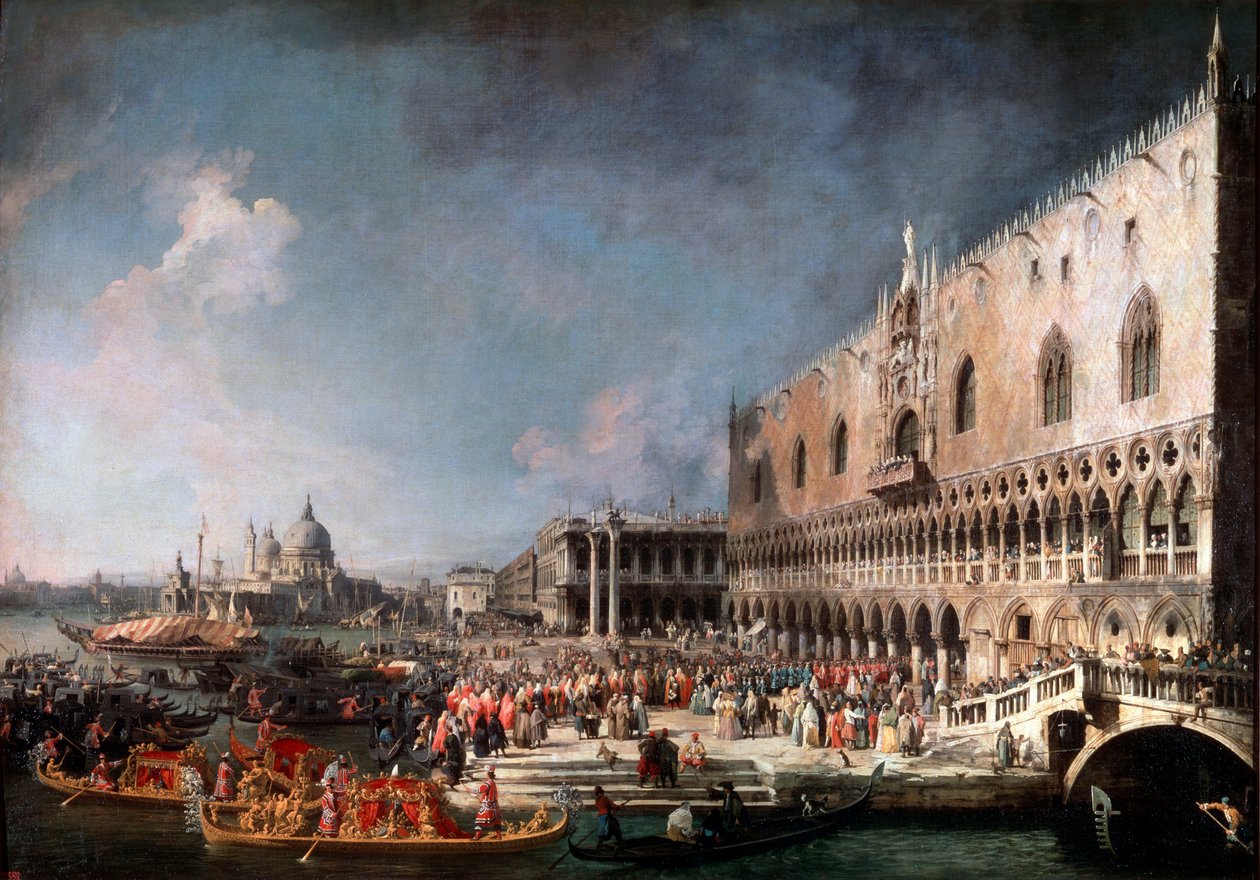 Arrival of the French Ambassador in Venice by Giovanni Antonio Canal