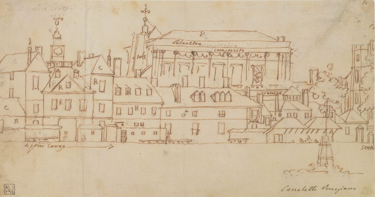 Horse Guards, London by Giovanni Antonio Canal