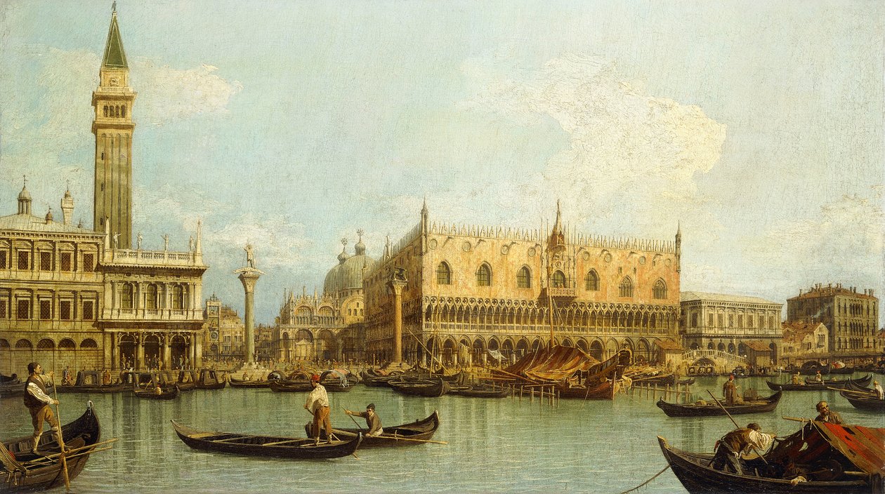 The Molo, Venice, from the Bacino di S. Marco by Giovanni Antonio Canal