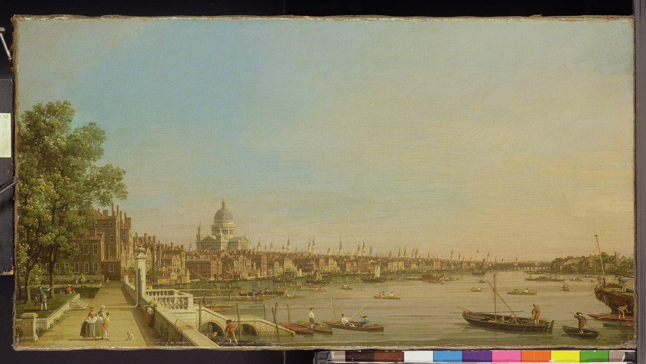The Thames from the Terrace of Somerset House Looking Towards St. Paul