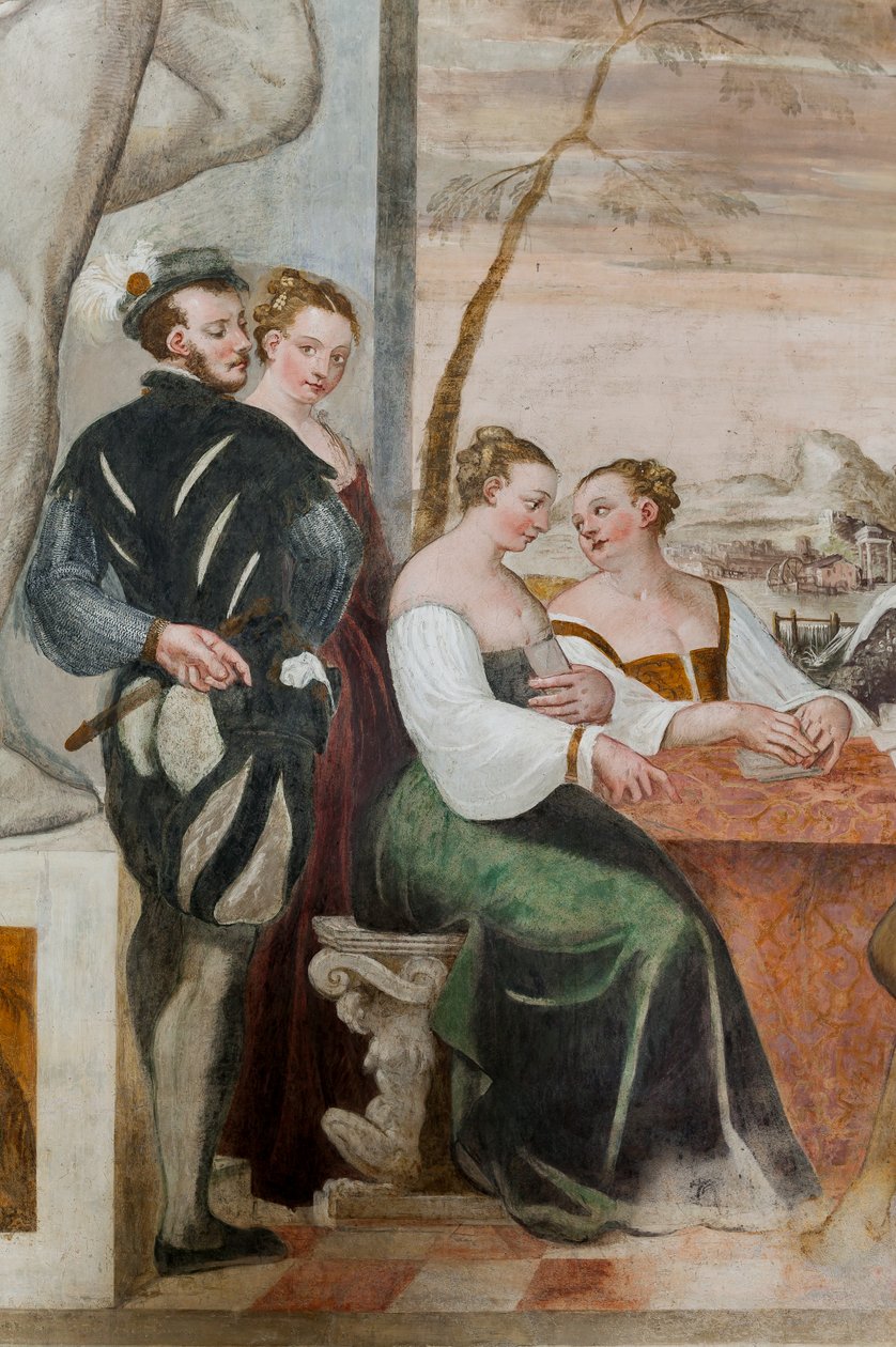 Card Game, Main Hall by Giovanni Antonio Fasolo