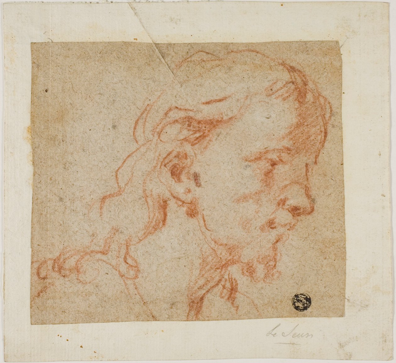 Head of Christ, in Three-Quarter Profile, to Right by Giovanni Antonio Guardi