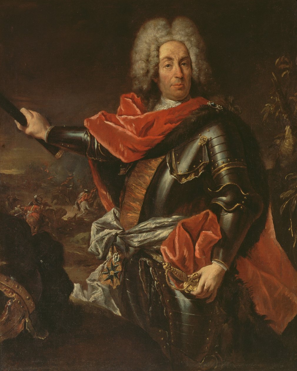 Portrait of Marshal Mattia von Schulemburg by Giovanni Antonio Guardi