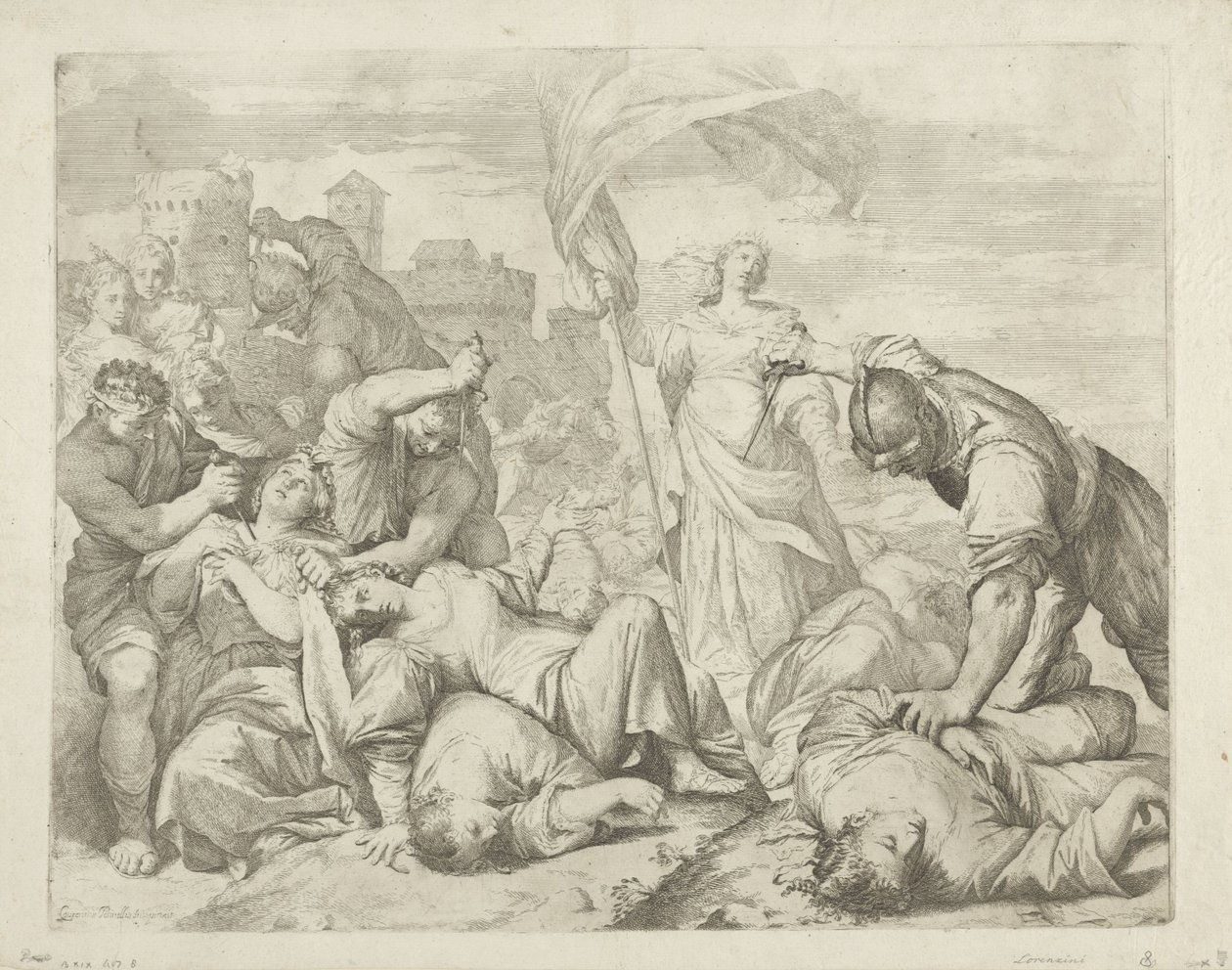 The Martyrdom of Saint Ursula and Her Companions by Giovanni Antonio Lorenzini