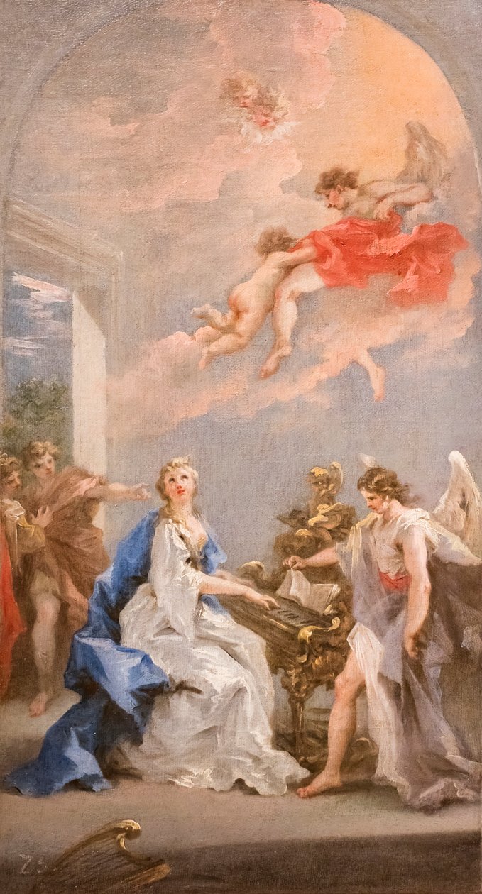 Saint Cecilia by Giovanni Antonio Pellegrini