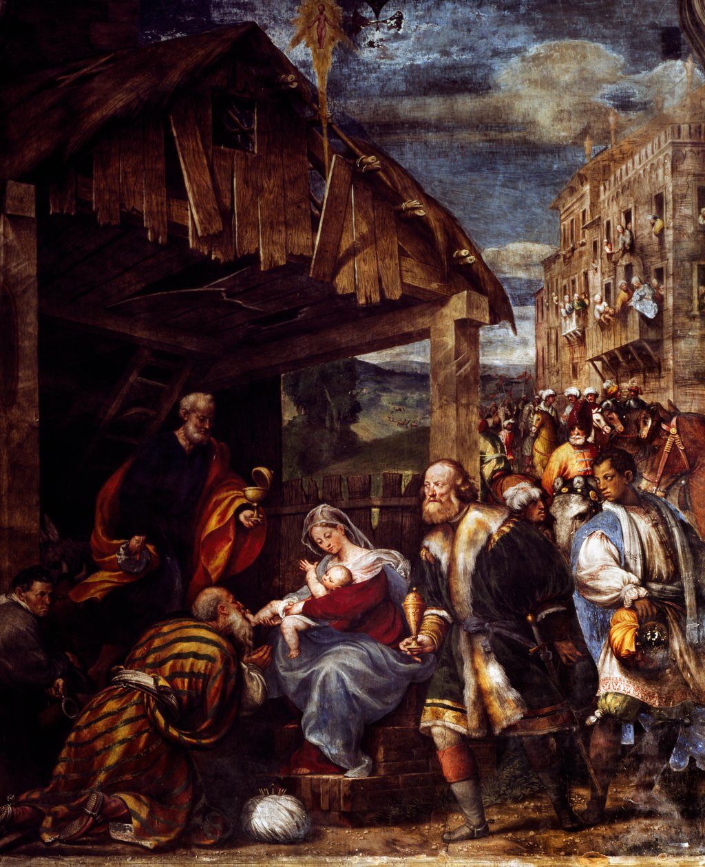 Adoration of the Magi (detail) by Giovanni Antonio Pordenone