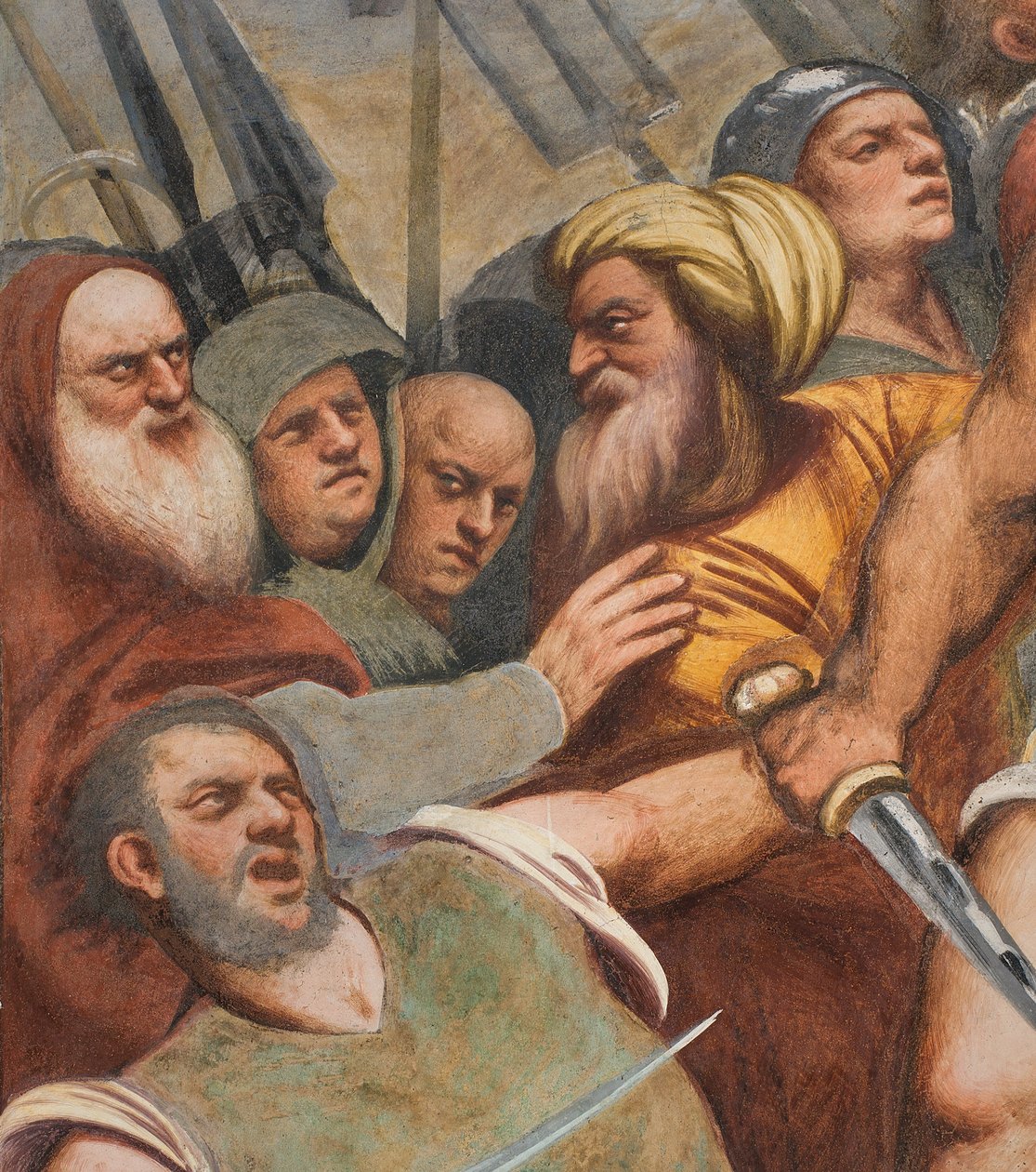 Central Aisle, First South Span, Christ nailed to the Cross, The Pordenone by Giovanni Antonio Pordenone