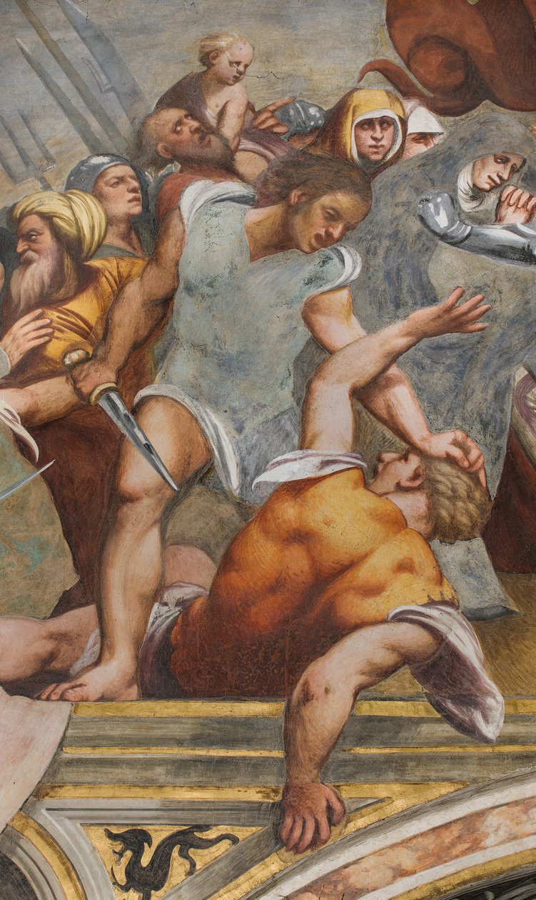 Central Aisle, First South Span, Christ nailed to the Cross, The Pordenone by Giovanni Antonio Pordenone