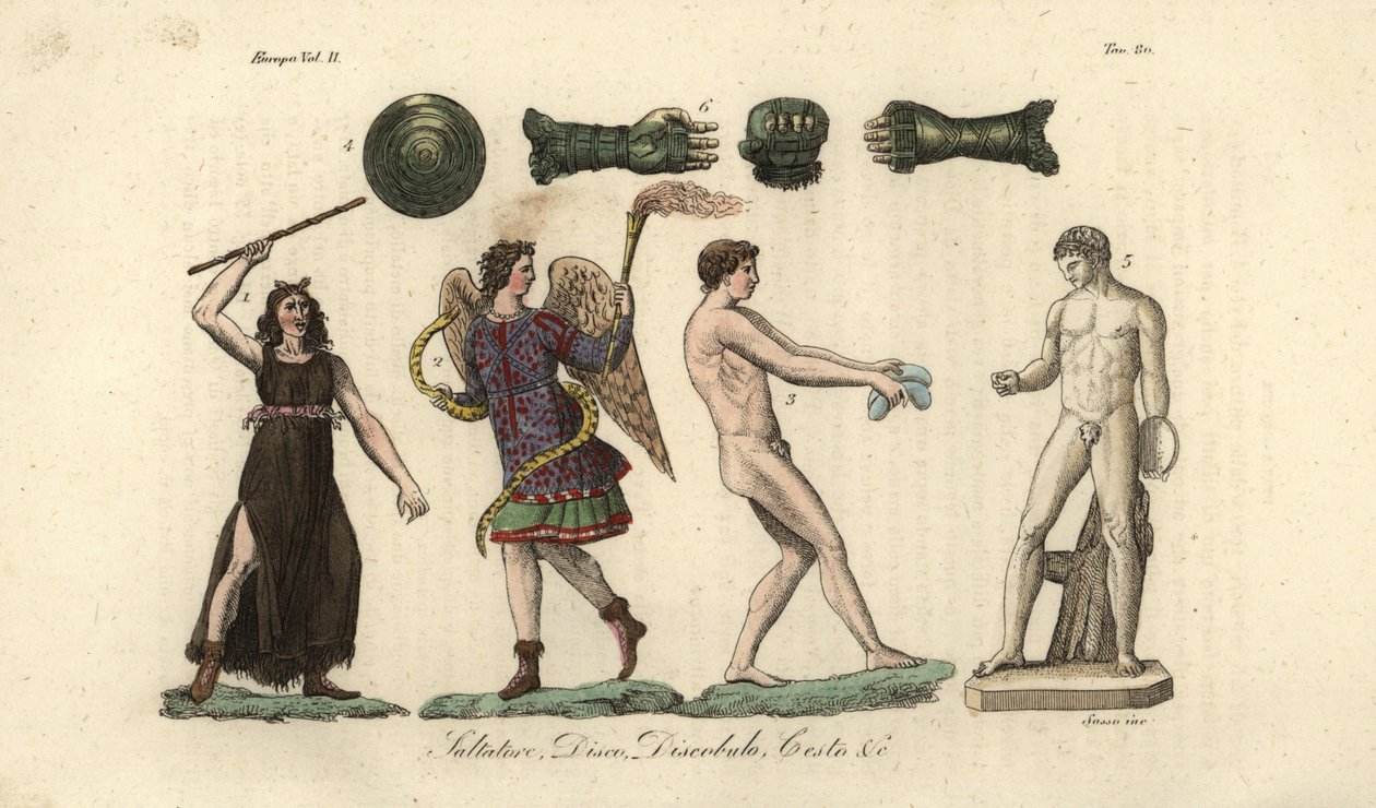 Greek Athletes and Their Tools by Giovanni Antonio Sasso