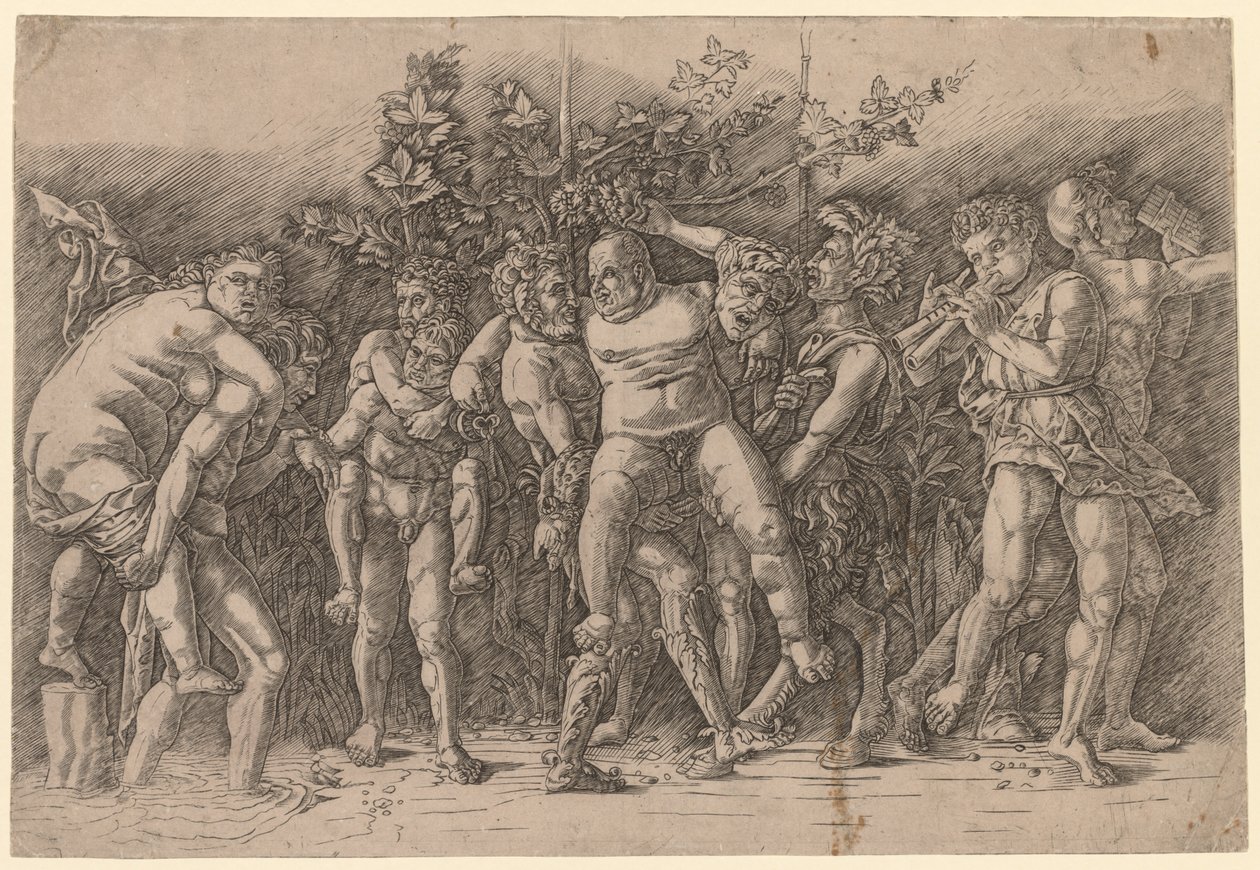 Bacchanal with Silenus by Giovanni Antonio da Brescia