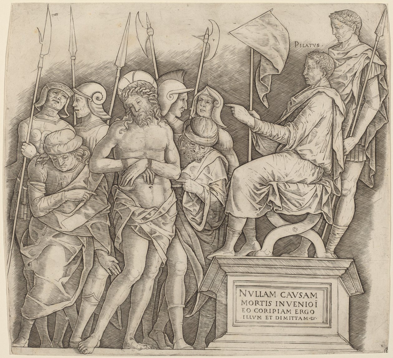 Christ before Pilate by Giovanni Antonio da Brescia