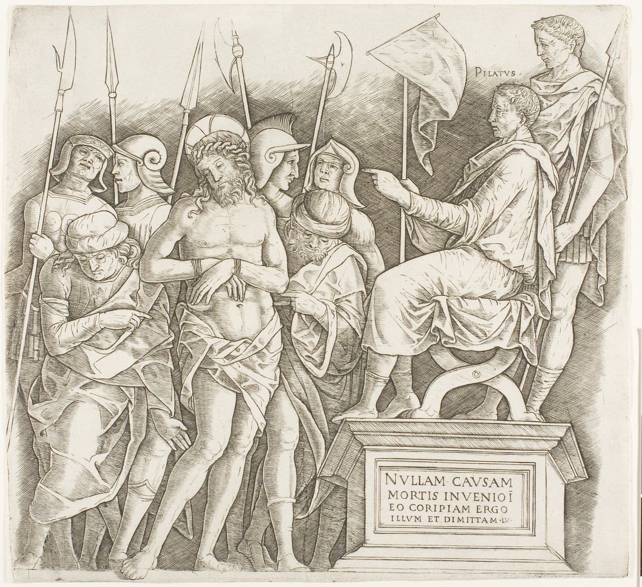 Christ before Pilate by Giovanni Antonio da Brescia
