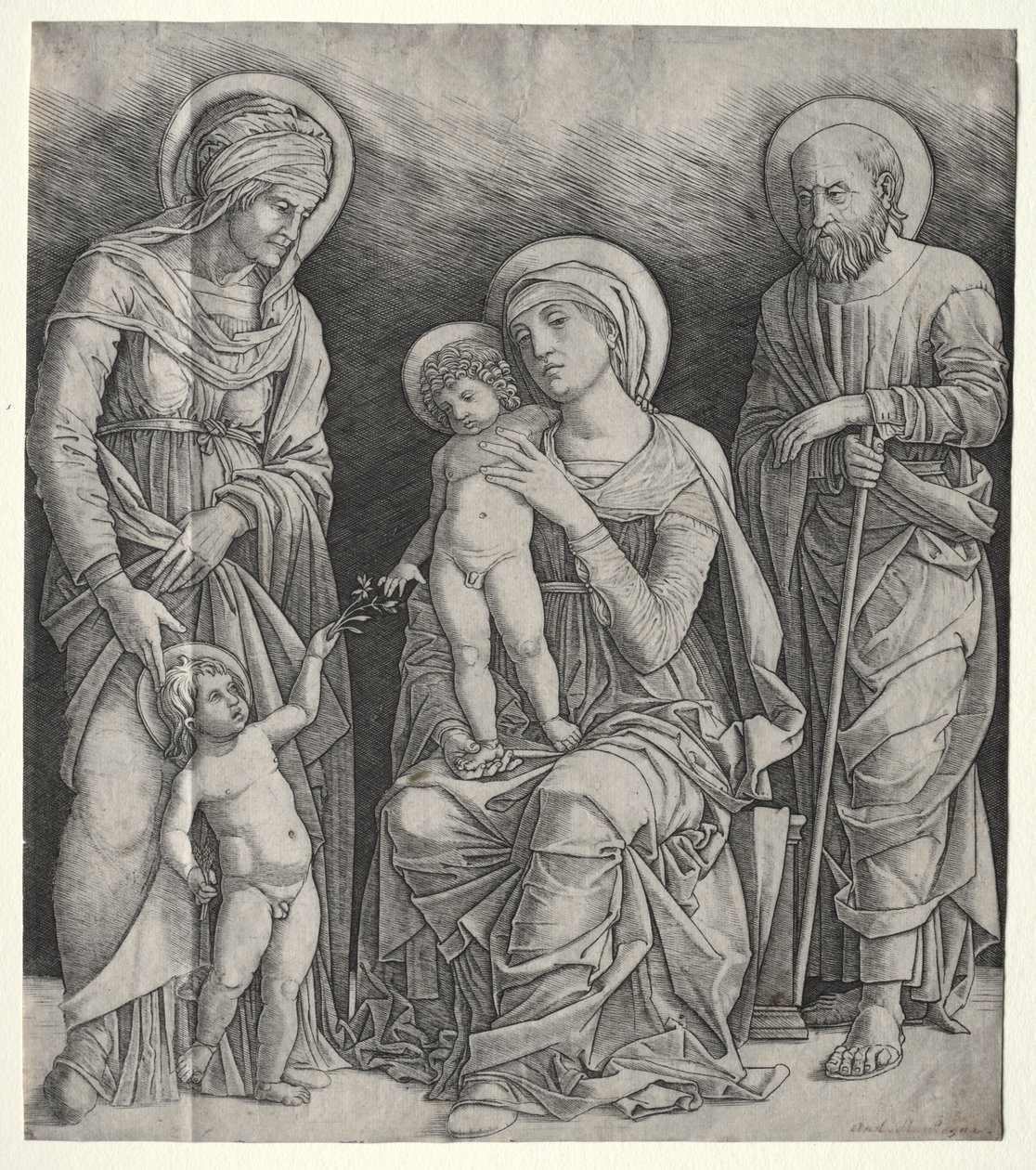 Holy Family with St. Elizabeth and the Infant St. John the Baptist by Giovanni Antonio da Brescia