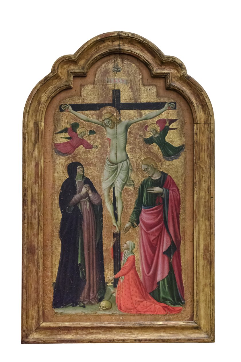 Crucifixion with Saint Lucia by Giovanni Antonio da Pesaro