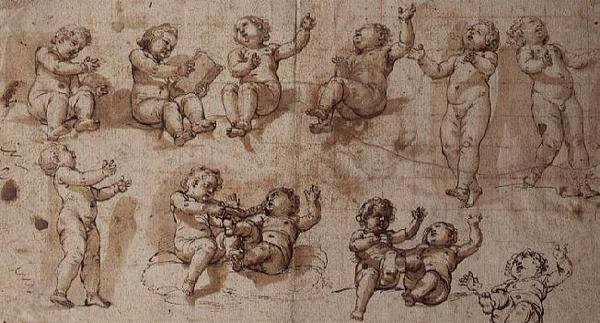 Studies of Putti by Giovanni Baglione
