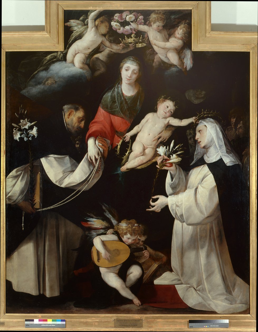 Madonna of the Rosary by Giovanni Battista  Crespi