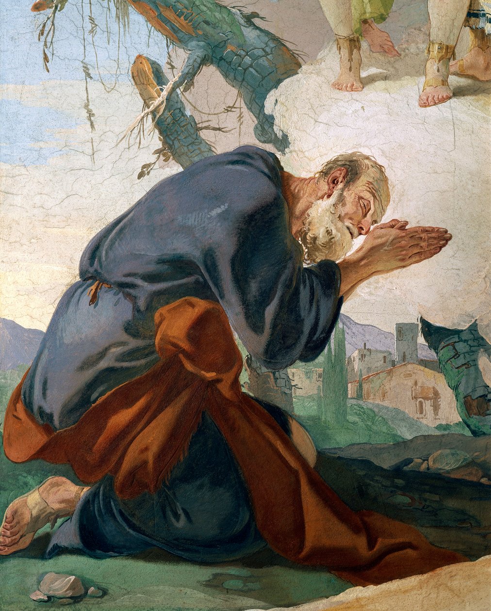 Abraham and the Angels (detail) by Giovanni Battista Tiepolo