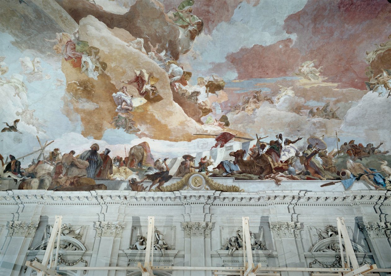 Africa (Detail) by Giovanni Battista (1696 1770) Tiepolo