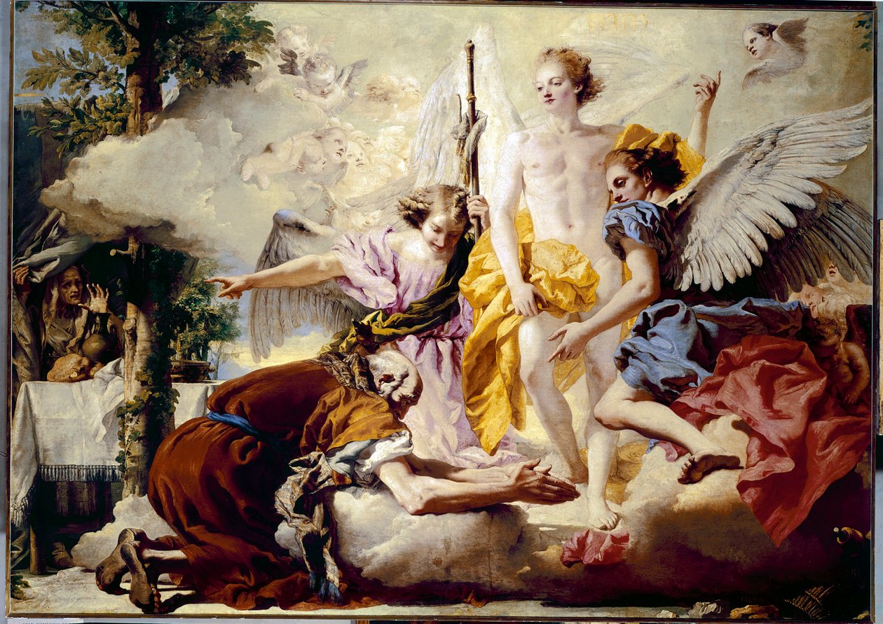 Apparition of the Three Angels to Abraham by Giovanni Battista Tiepolo