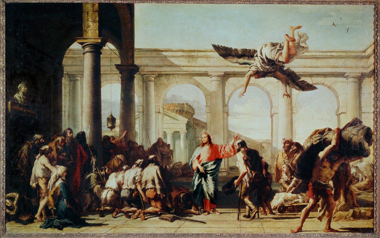 Christ Heals the Paralytic by Giovanni Battista (1696-1770) Tiepolo