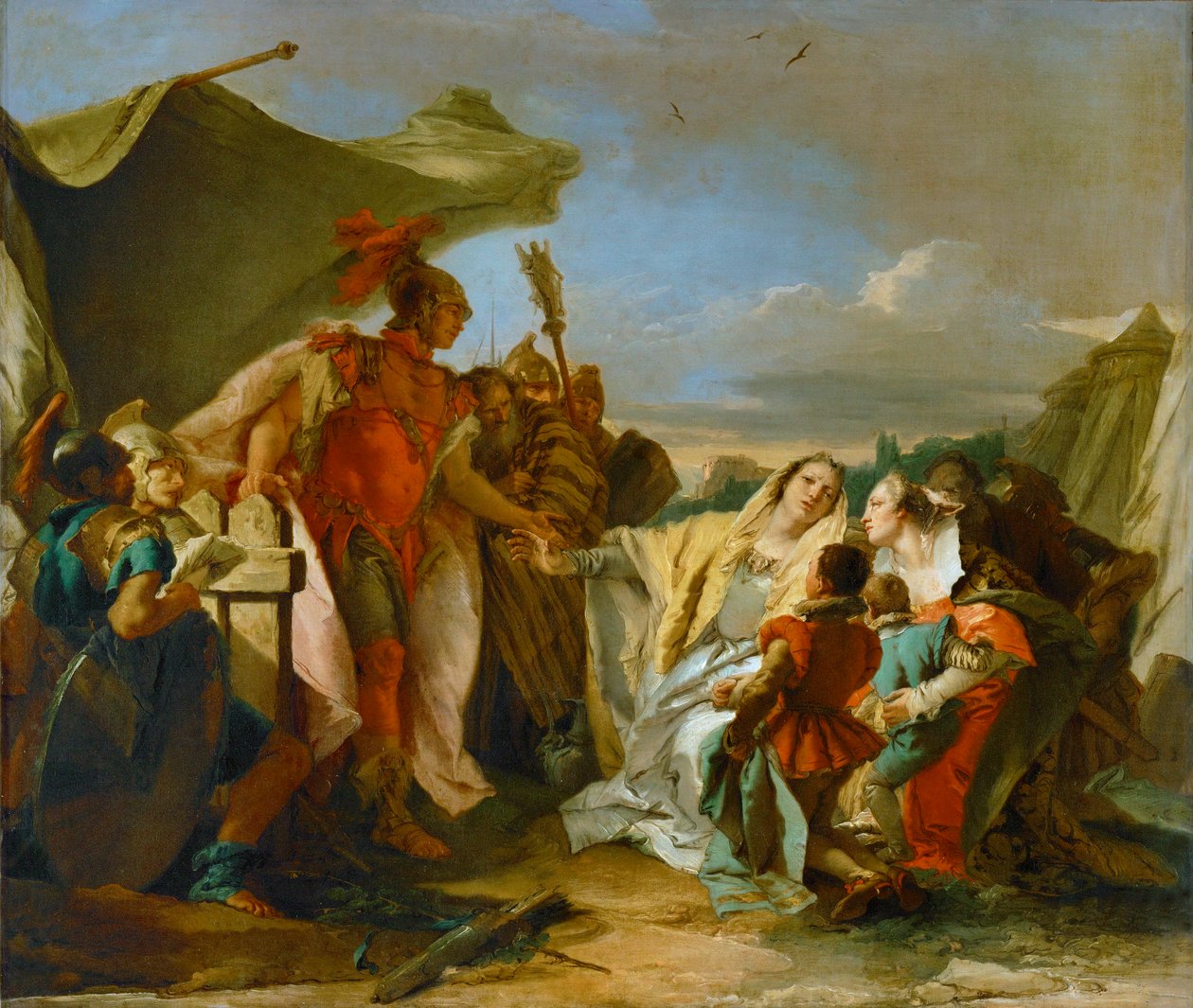 Coriolanus Before the Walls of Rome by Giovanni Battista (1696-1770) Tiepolo