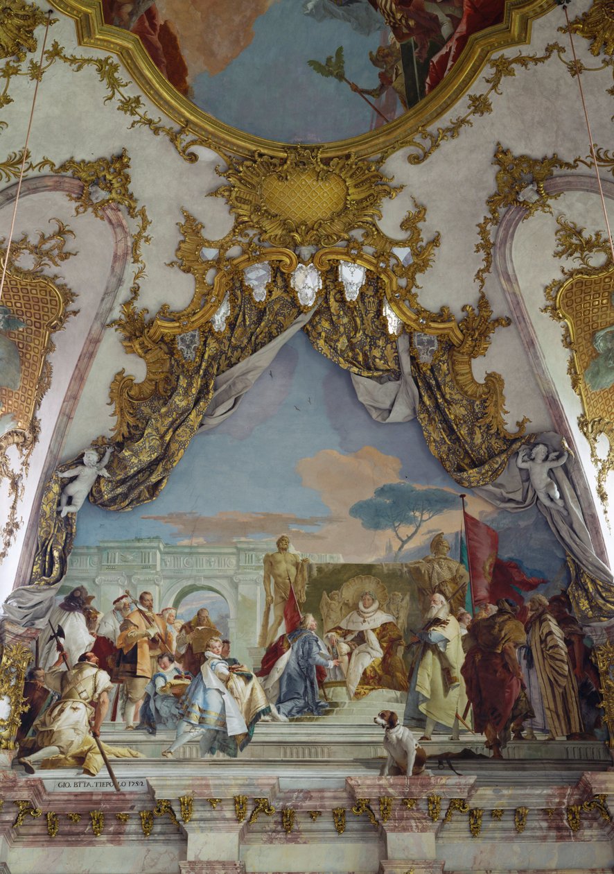 Detail from the Ceiling Fresco, Emperor