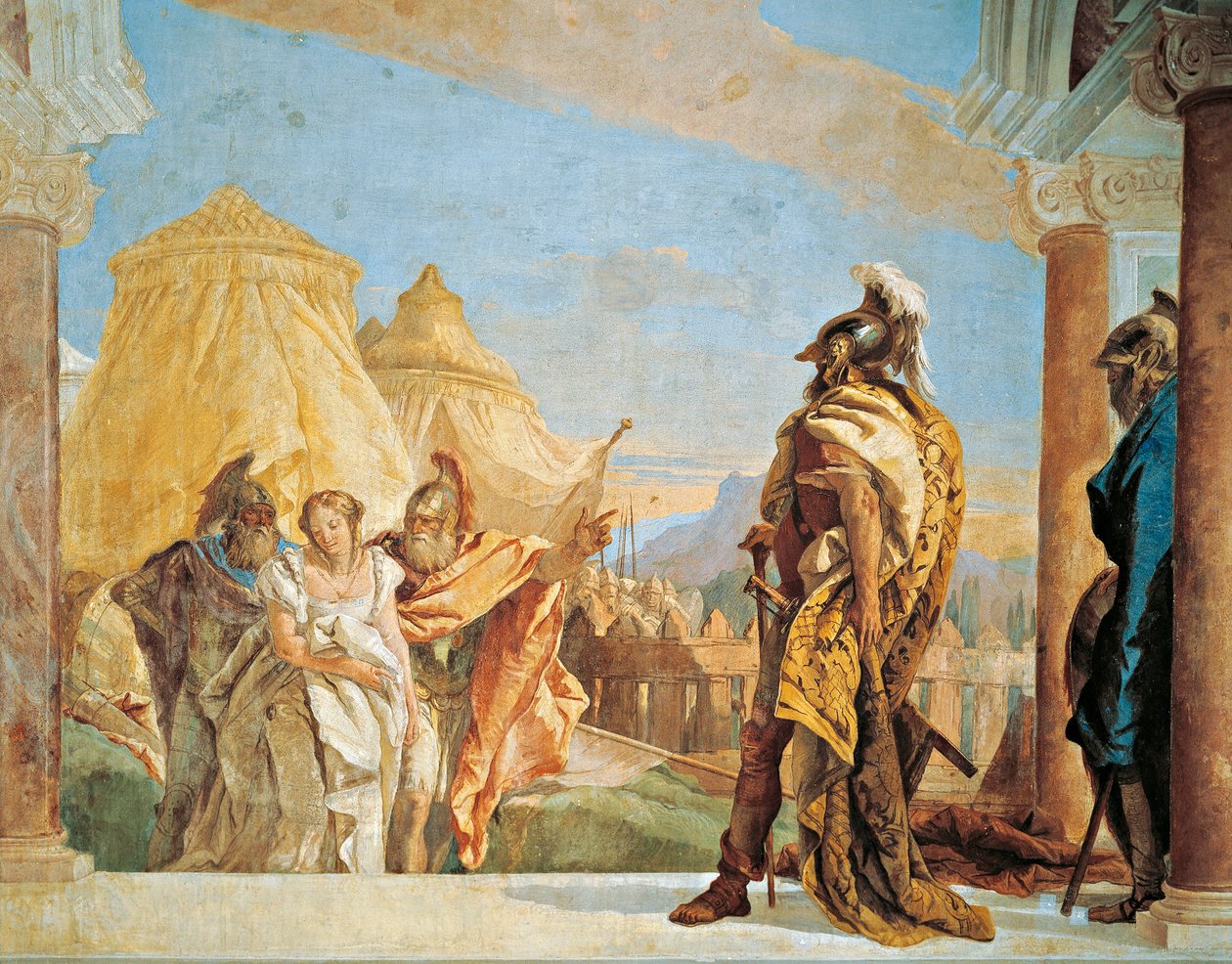 Eurybates and Talthybius Leading Briseis to Agamemnon by Giovanni Battista Tiepolo