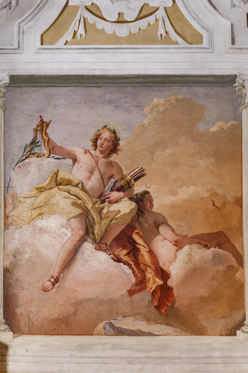 Guest Lodgings, the Room of the Olympus: "Apollo and Diana" by Giovanni Battista Tiepolo