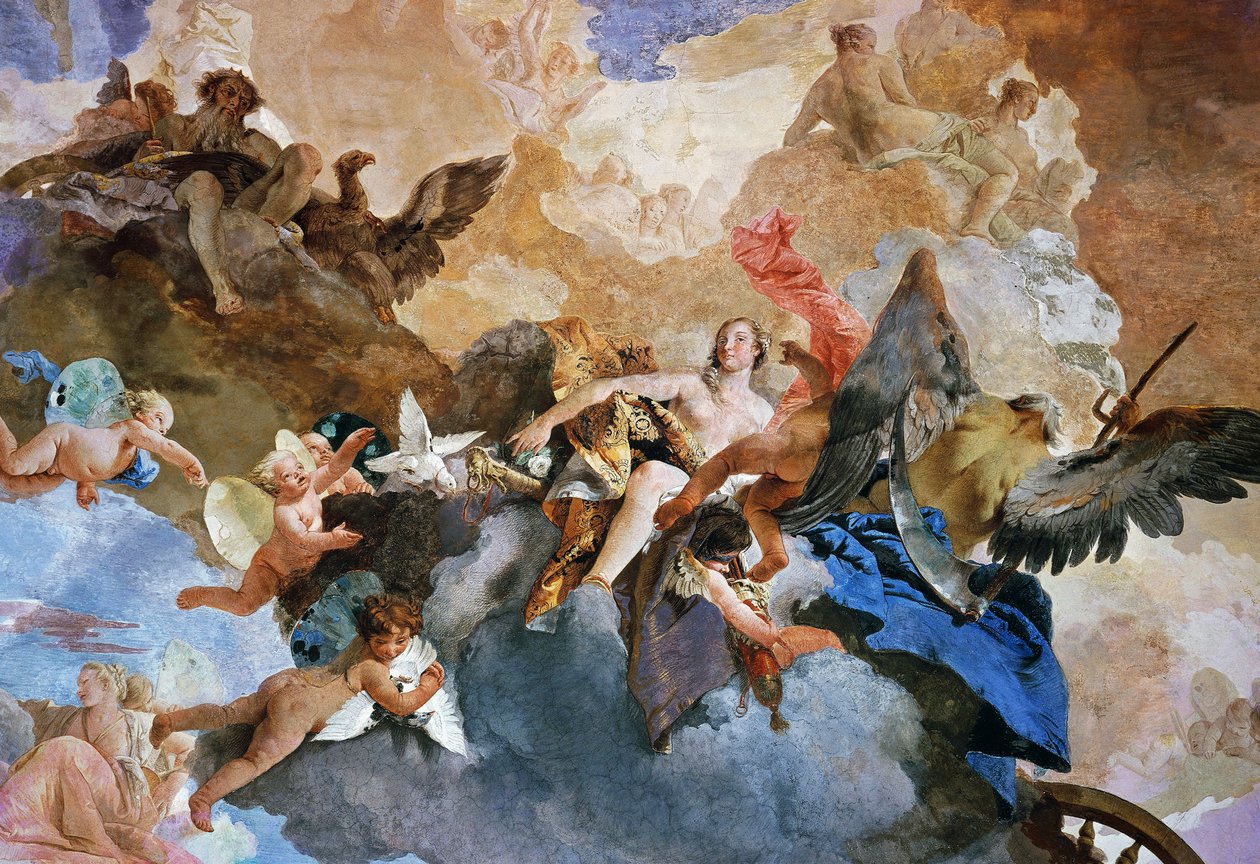 Kidnapping of Venus by Kronos (detail) by Giovanni Battista Tiepolo