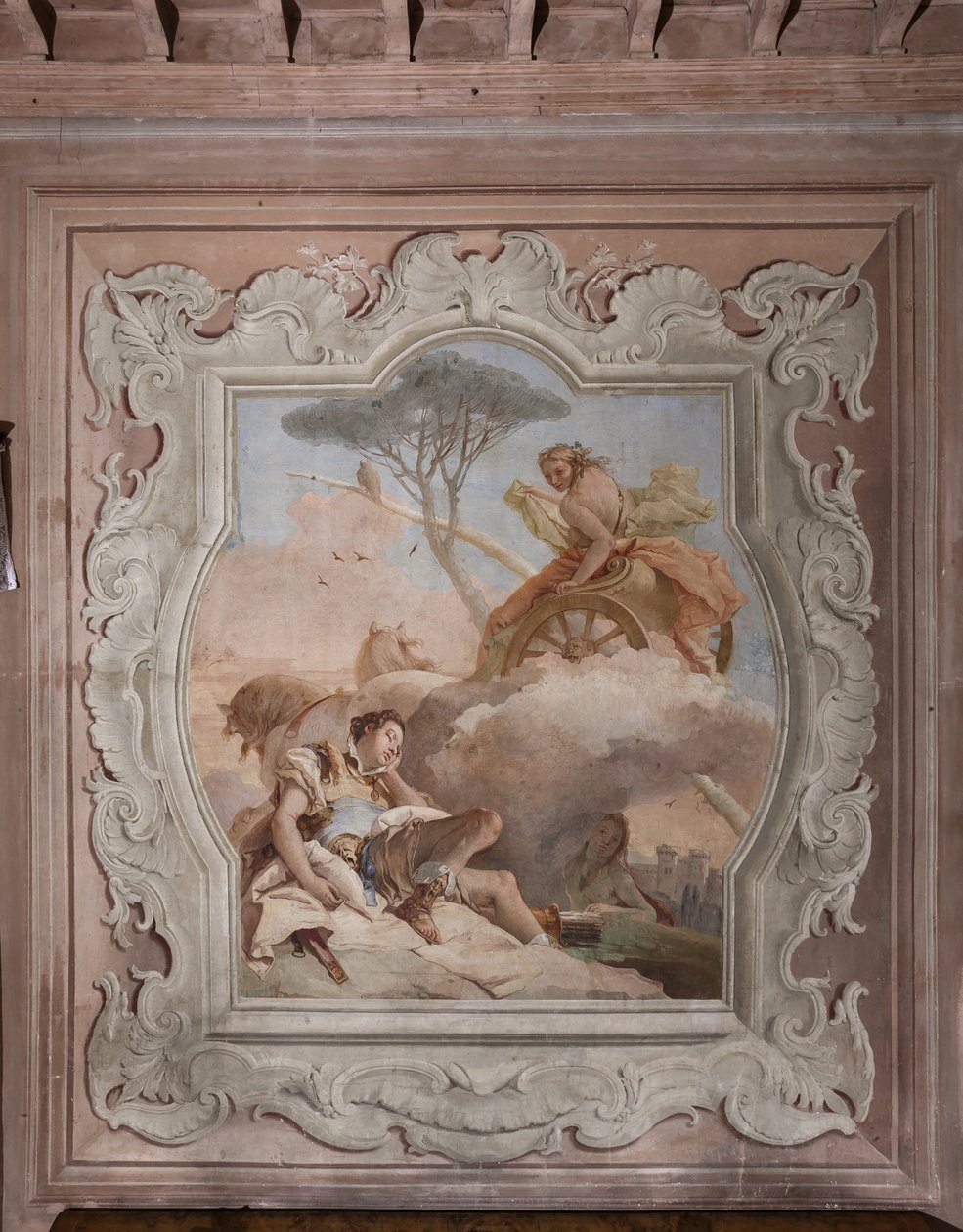 Episodes of "Jerusalem Delivered": "The Witch Armida Sees Rinaldo, Who is Asleep, and Falls in Love with Him" by Giovanni Battista Tiepolo