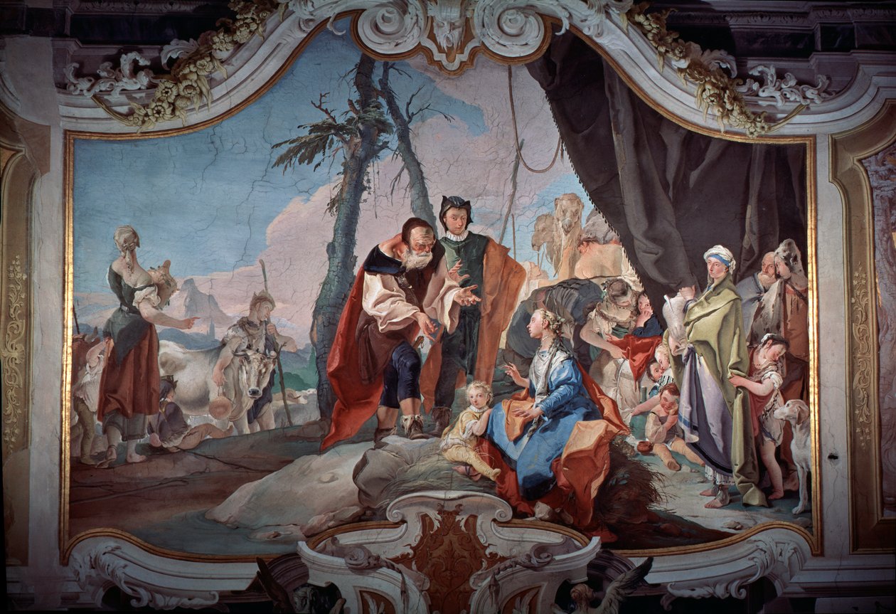 Rachel Hiding the Idols Stolen from Her Father Laban by Giovanni Battista Tiepolo
