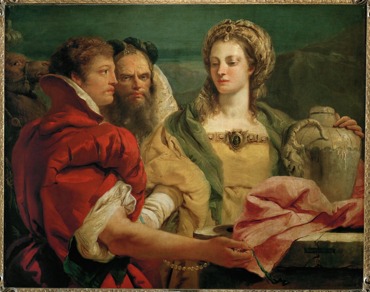Rebecca at the Well by Giovanni Battista (1696 1770) Tiepolo