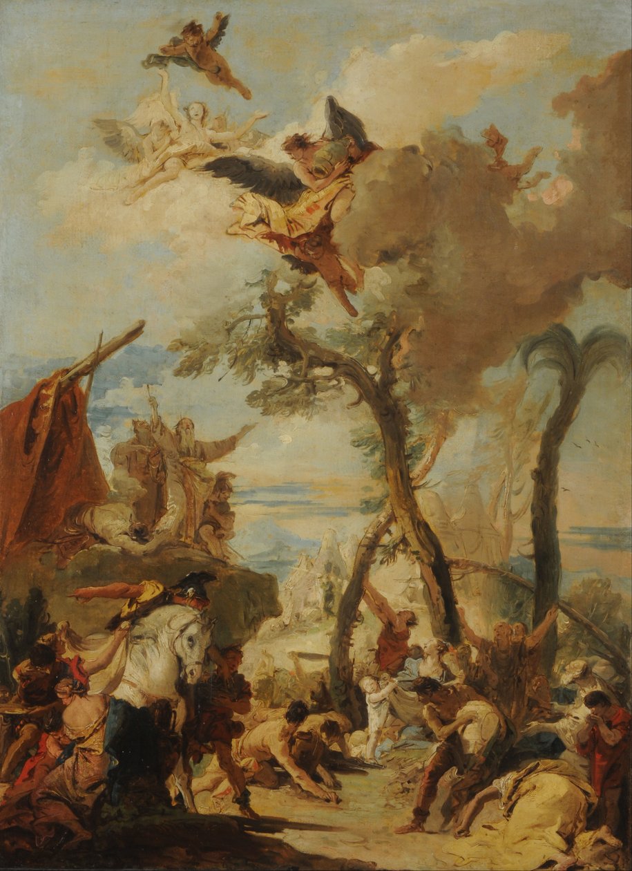 The Hebrews Gathering Manna in the Desert, c.1740 by Giovanni Battista Tiepolo