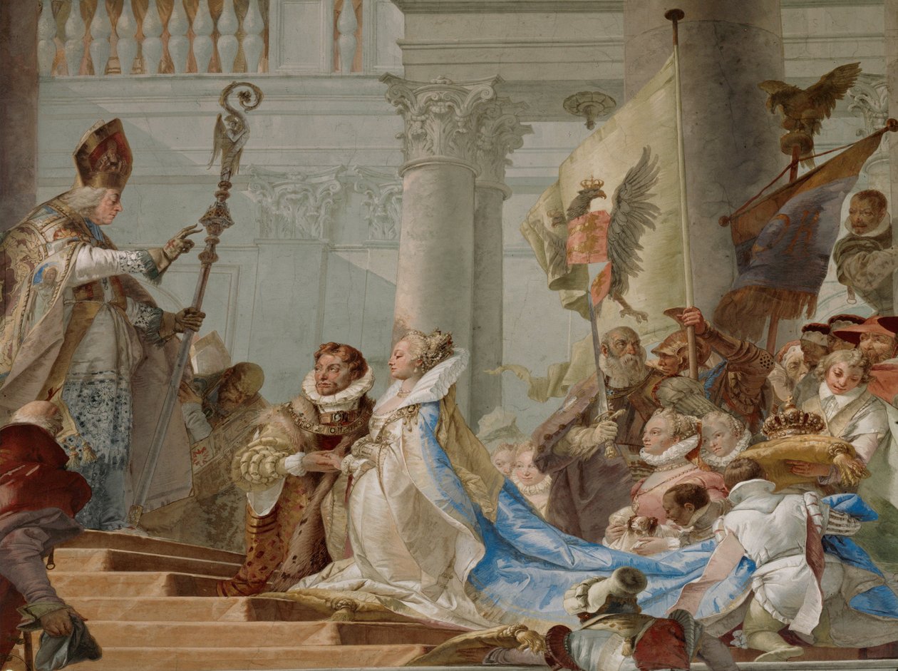 Wedding Ceremony of Emperor Friedrich Barbarossa and Beatrix of Burgundy in 1156 by Giovanni Battista (1696 1770) Tiepolo