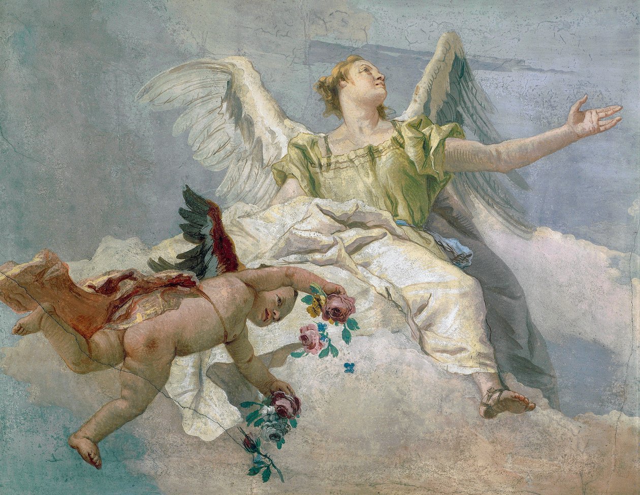 Glory of Angels (detail) by Giovanni Battista Tiepolo