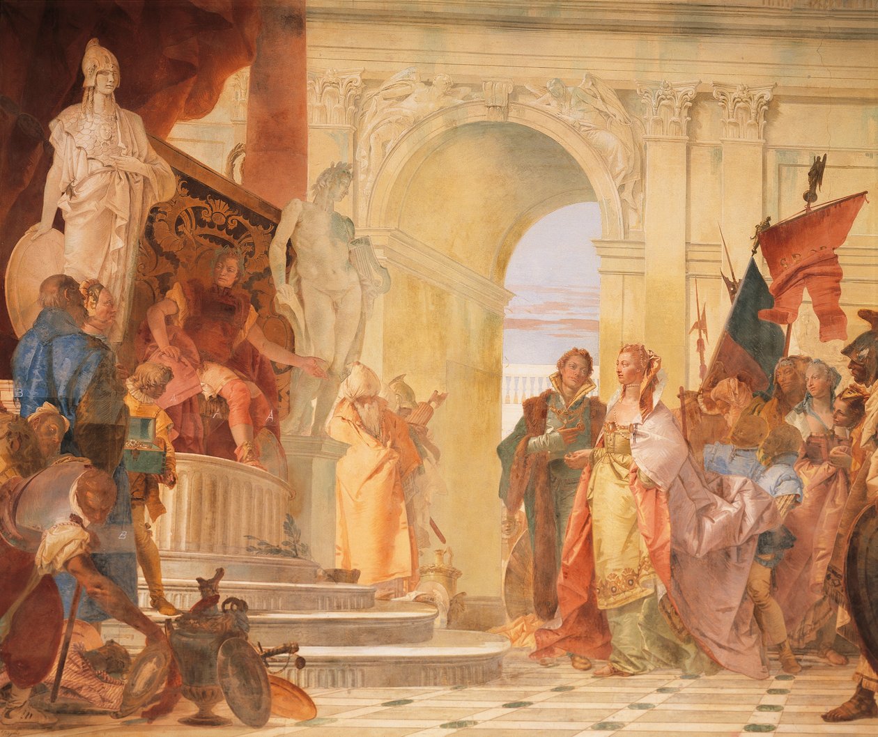 Magnanimity of Scipio (detail) by Giovanni Battista Tiepolo