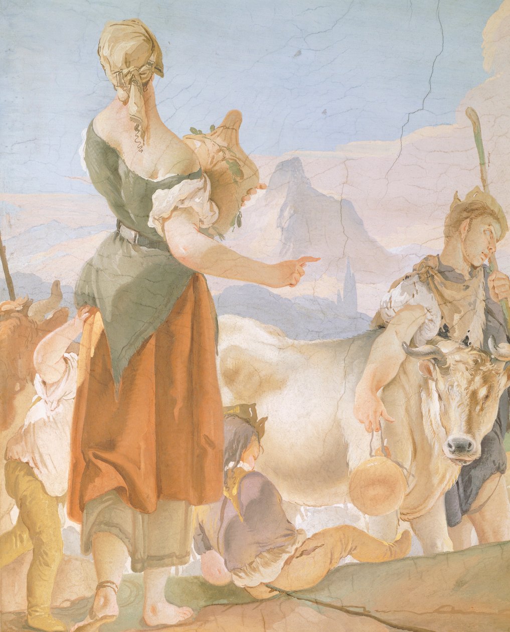 Rachel Hiding Idols (detail) by Giovanni Battista Tiepolo