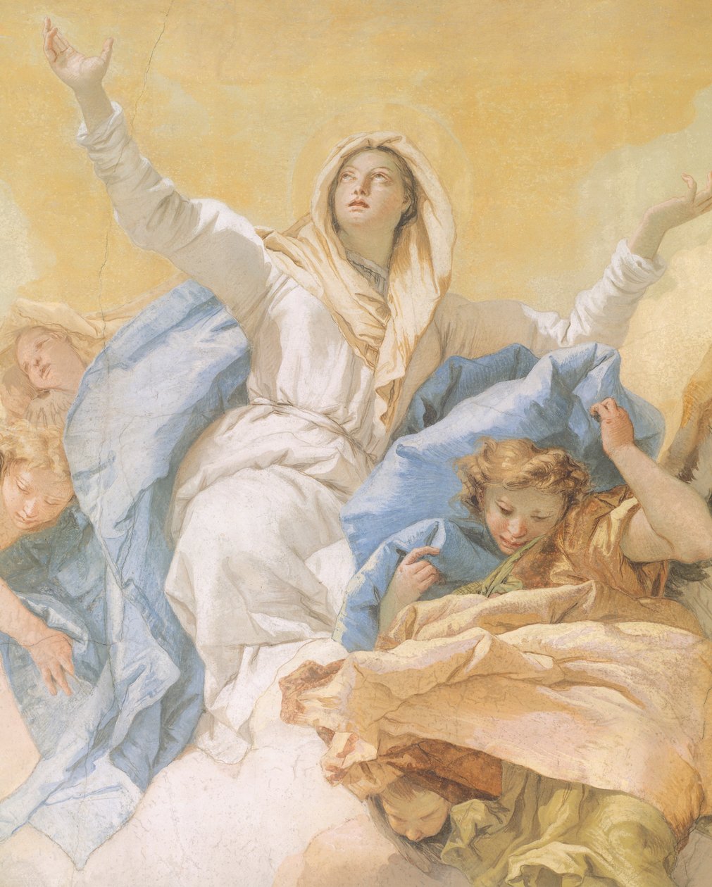 The Assumption of Mary (detail) by Giovanni Battista Tiepolo