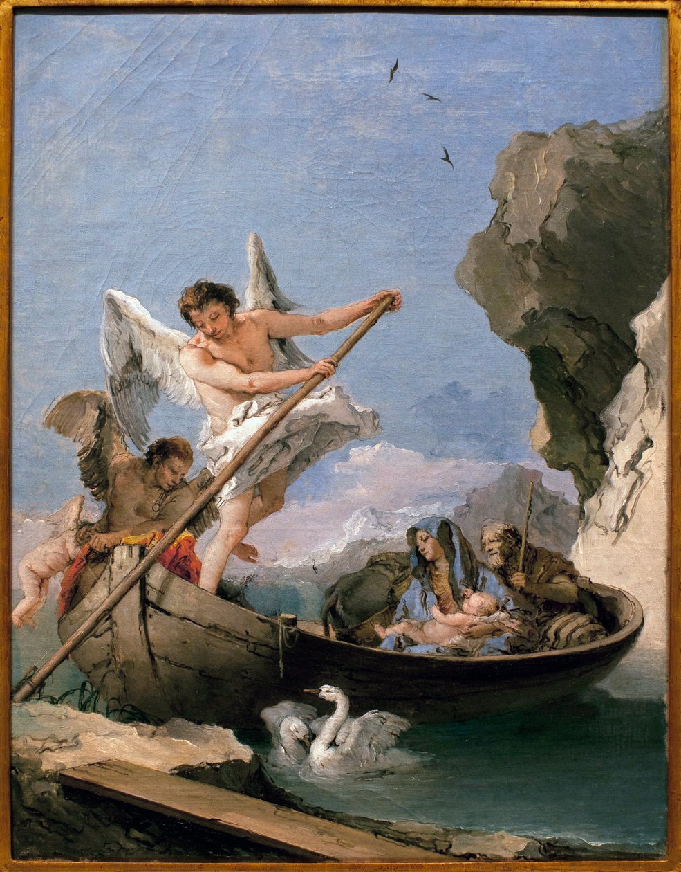The flight into Egypt by Giovanni Battista Tiepolo