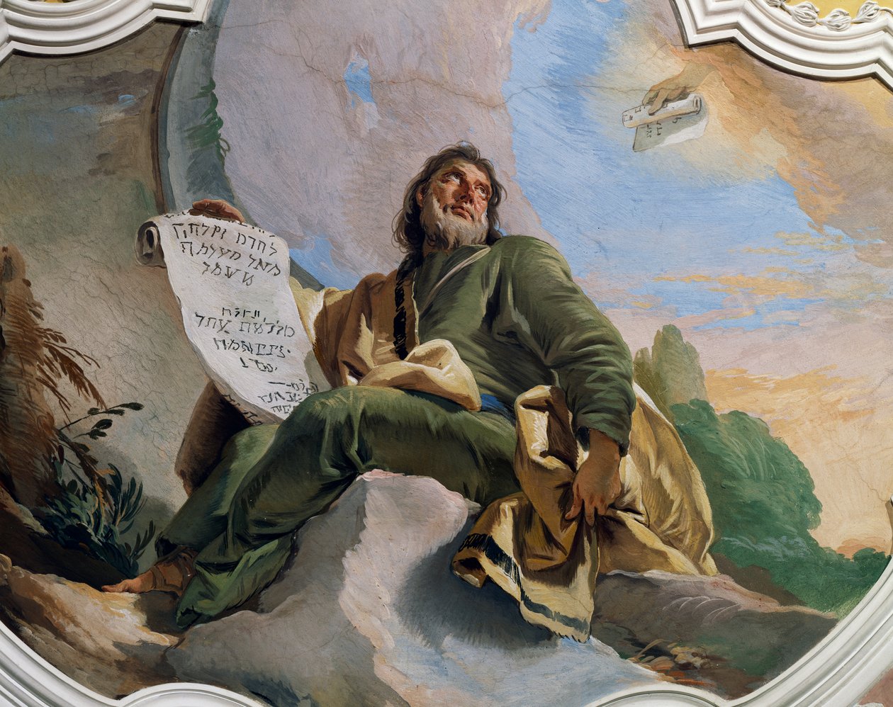 The prophet Ezekiel, (detail) by Giovanni Battista Tiepolo